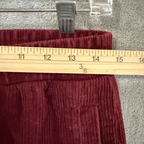 Krooked Eyes Corduroy Skateboard Pants Men M Red Maroon Skate Street Retro Y2K - Picture 6 of 11